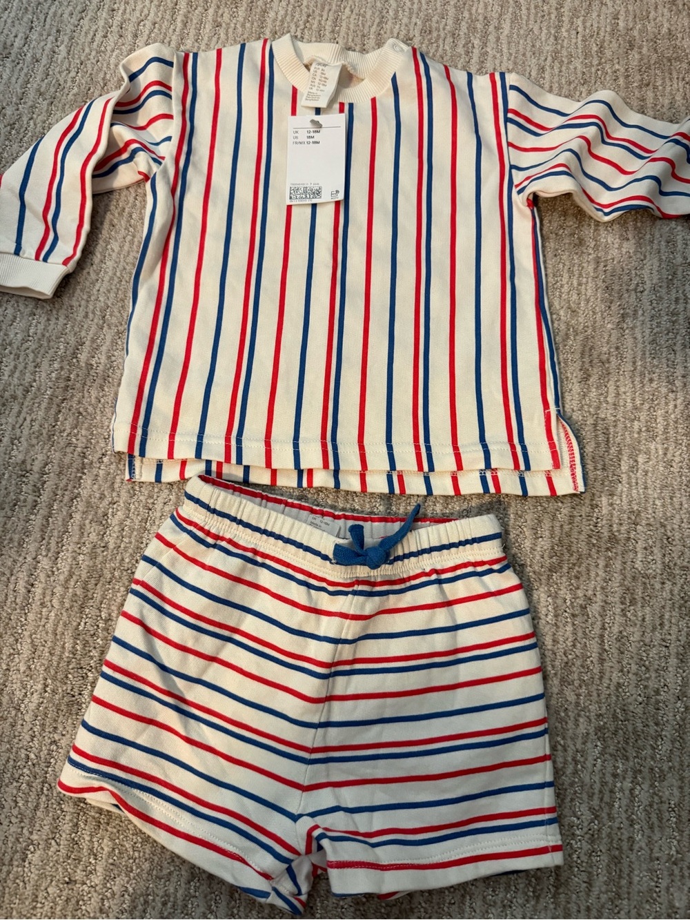 H&M Set with Red & Blue Stripes